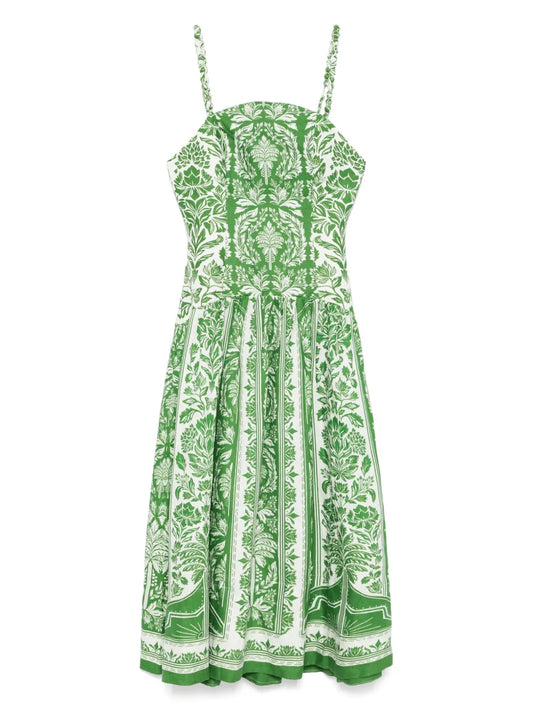Delicate Tapestry Midi Dress