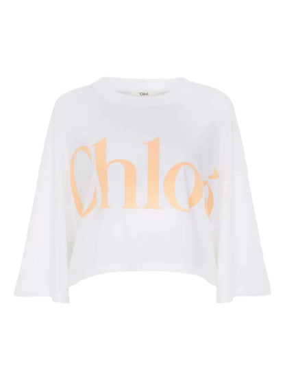 Cropped Cotton T-Shirt