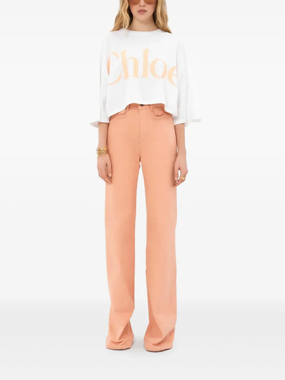 Cropped Cotton T-Shirt