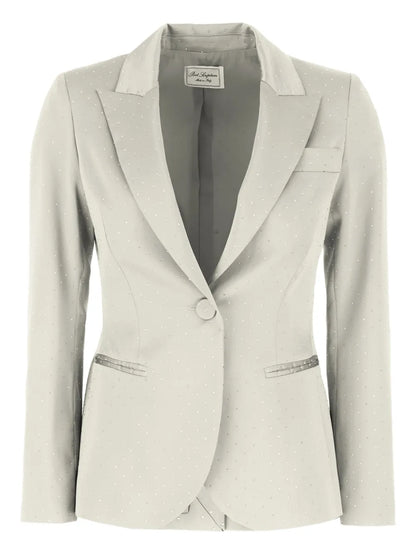 Crystal-Embellished Blazer