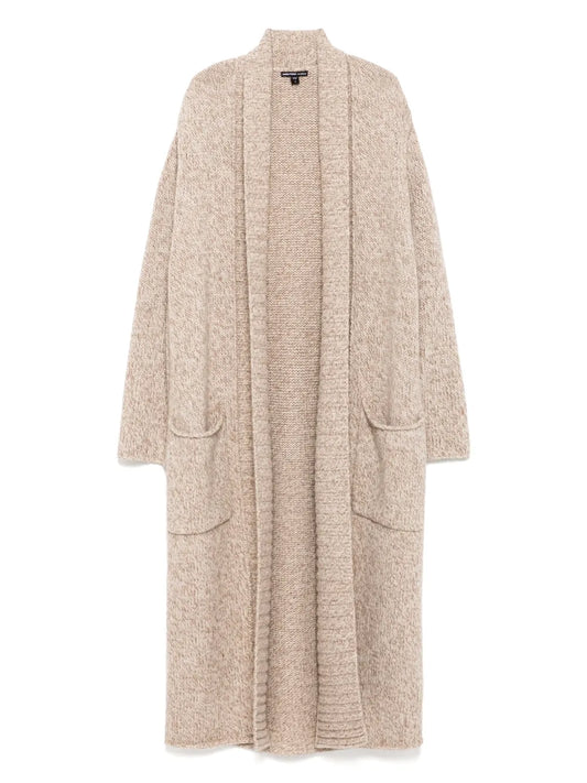 Chunky-Knit Cashmere Marl Coat