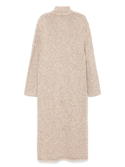 Chunky-Knit Cashmere Marl Coat