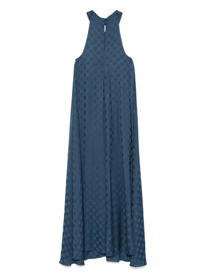 Patterned-Jacquard Maxi Dress