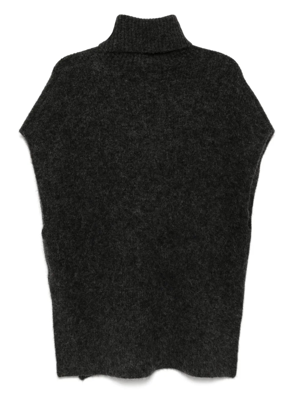 Waffle-Knit Funnel-Neck Tunic
