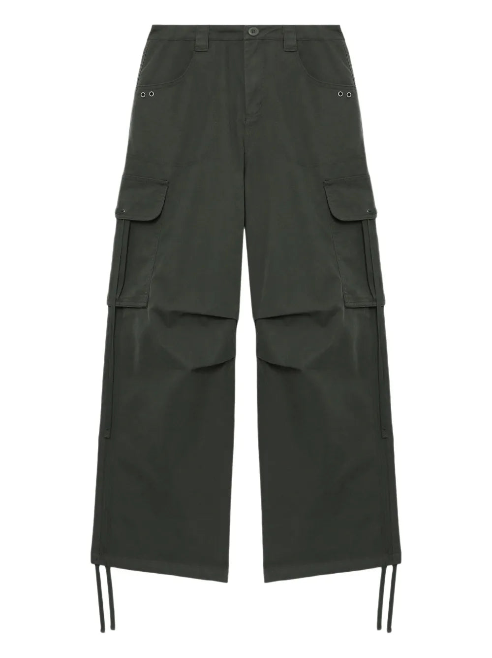 Wide-Leg Cargo Trousers