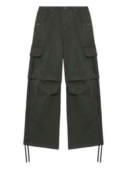 Wide-Leg Cargo Trousers