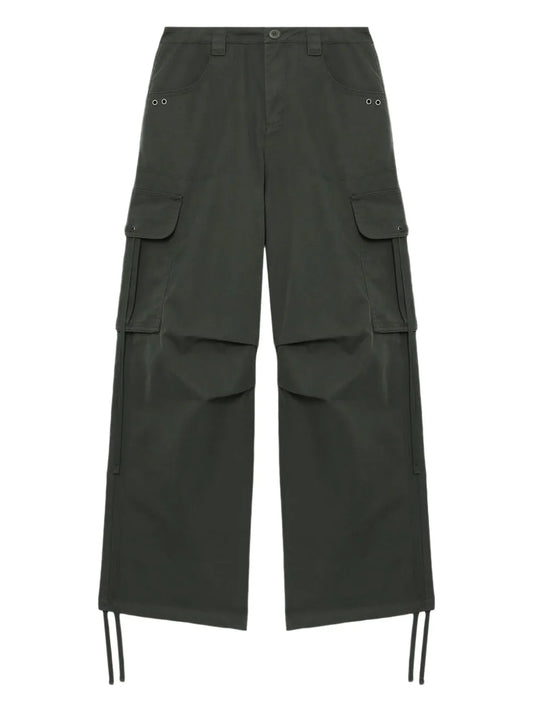 Wide-Leg Cargo Trousers