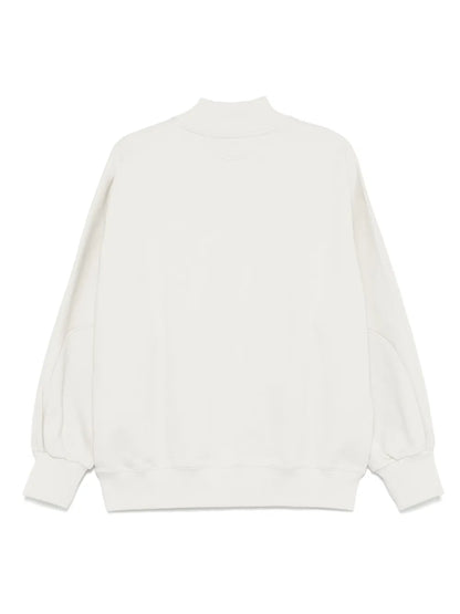 Fleece Mock-Neck Sweatshirt