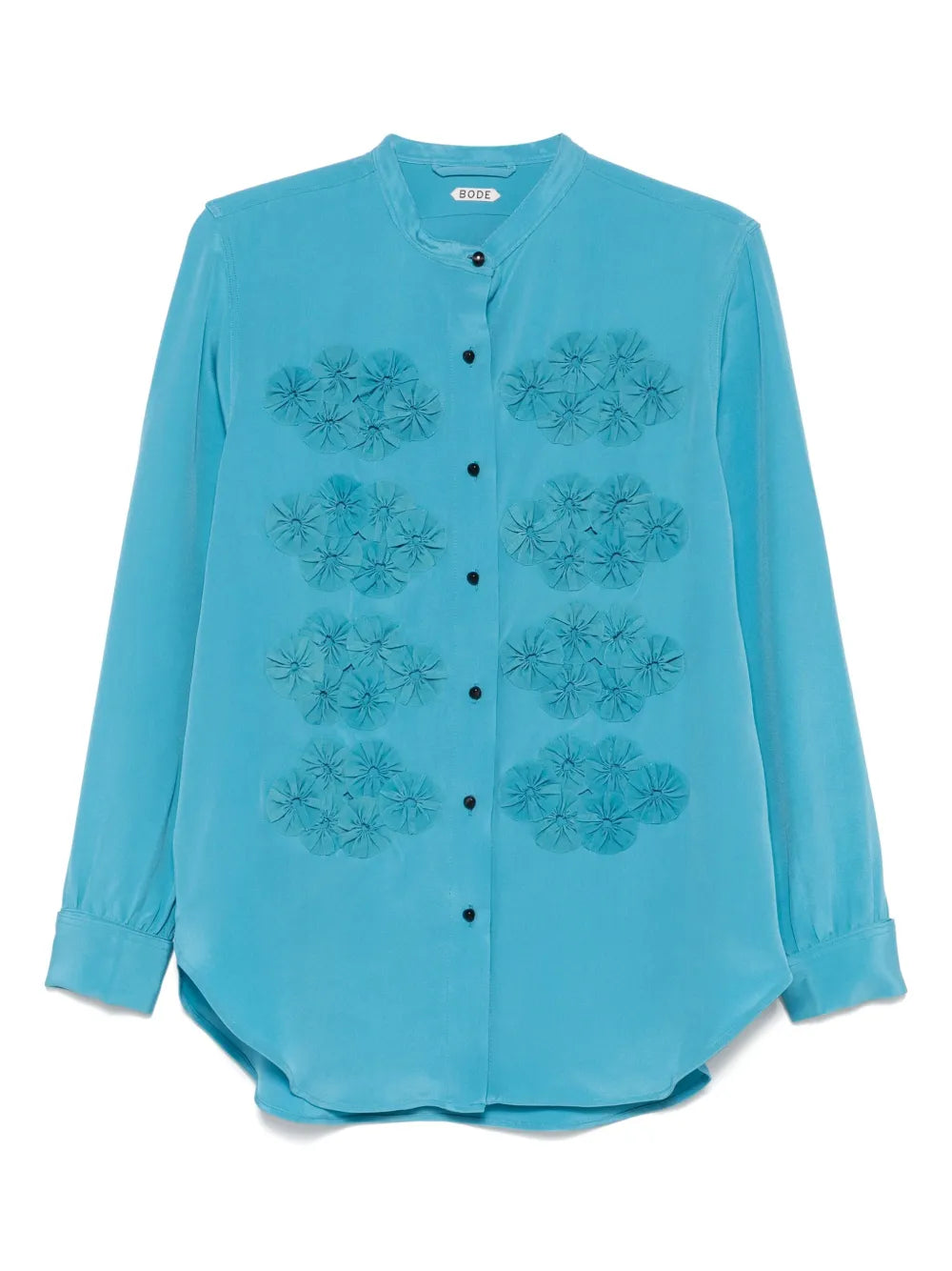Floral-Appliqué Shirt