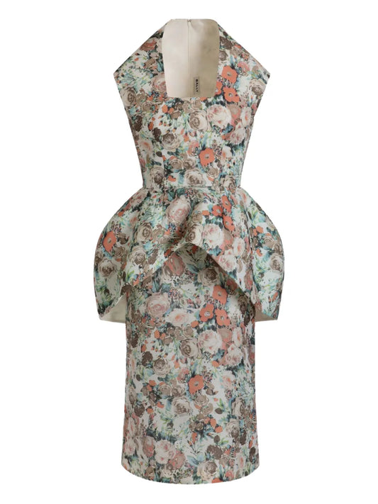 Silk Midi Dress