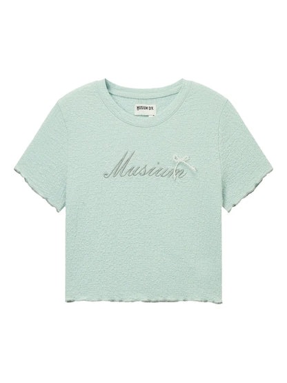 Logo-Embroidered Crop Top