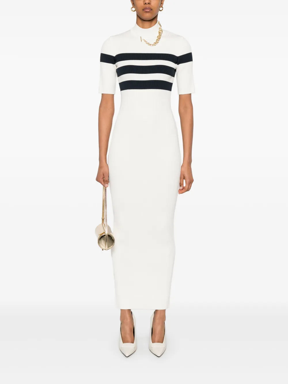 Fine-Ribbed Maxi Dress
