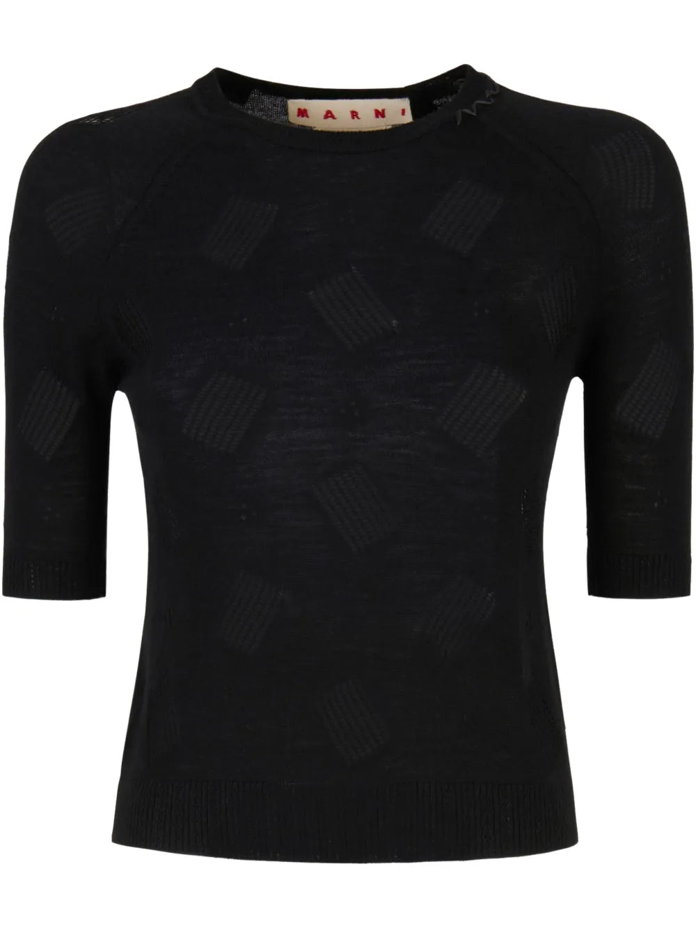 Short-Sleeve Textured Top