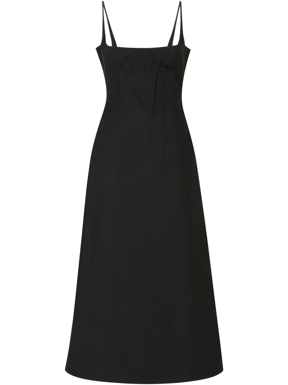 Pleat-Detailing Midi Dress