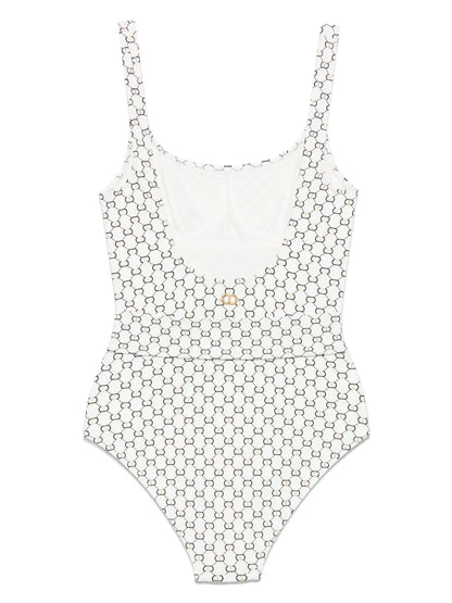 All-Over Logo-Print Swimsuit