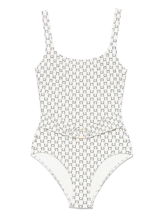 All-Over Logo-Print Swimsuit