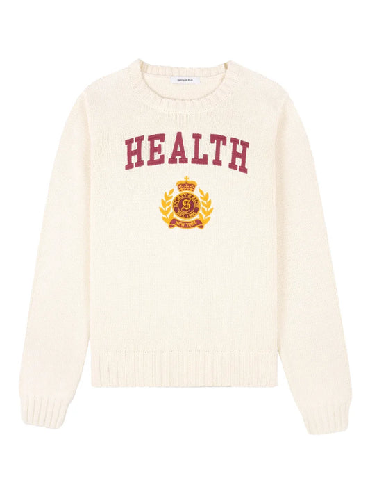 Slogan-Intarsia Jumper