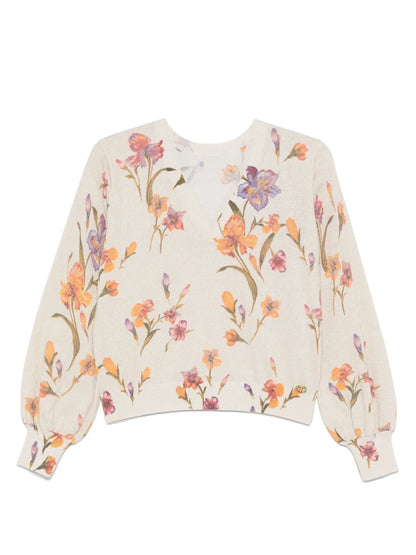 Floral-Print Top