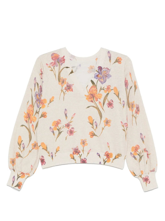 Floral-Print Top