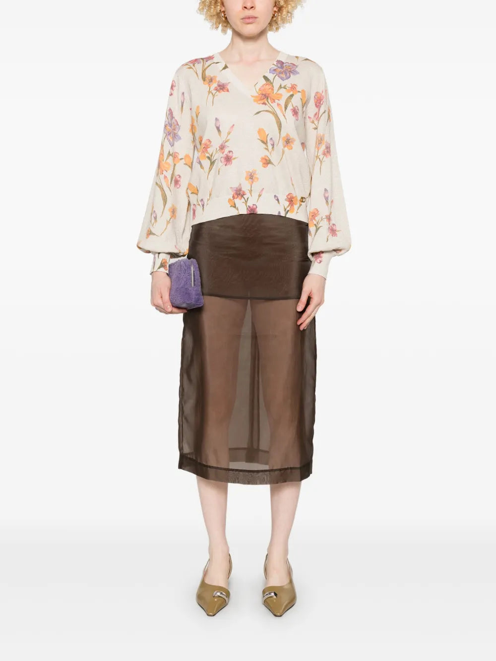 Floral-Print Top