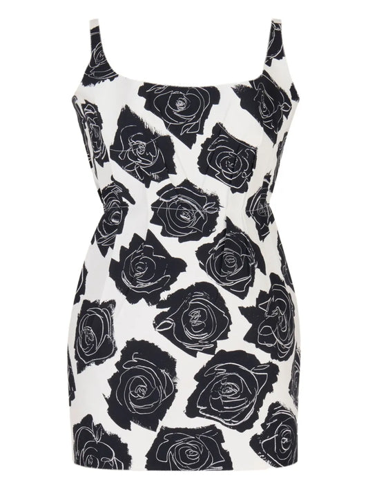 Floral-Print Minidress