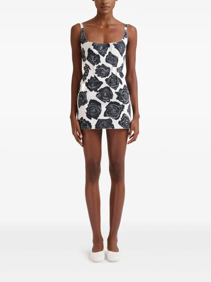 Floral-Print Minidress