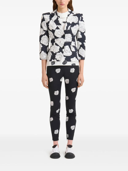 Aurora Rose-Print Blazer