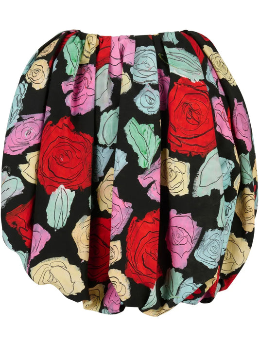 Floral-Print Bubble Skirt
