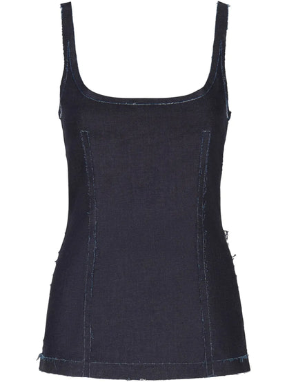 Denim Corset Top