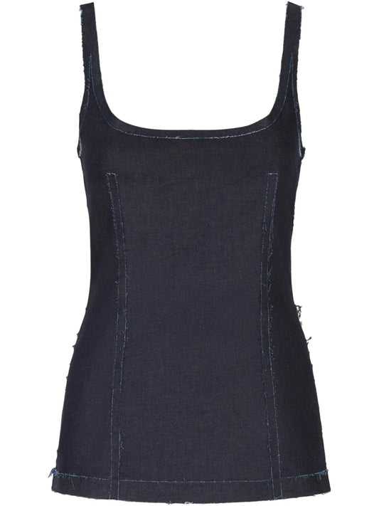 Denim Corset Top
