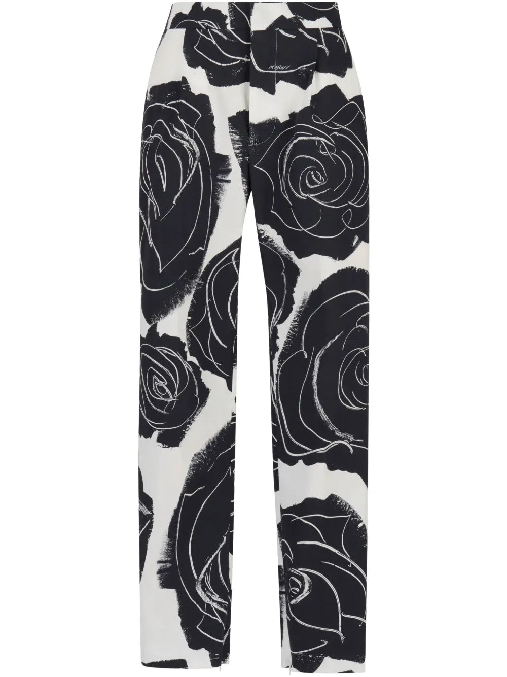 Rose-Print Trousers