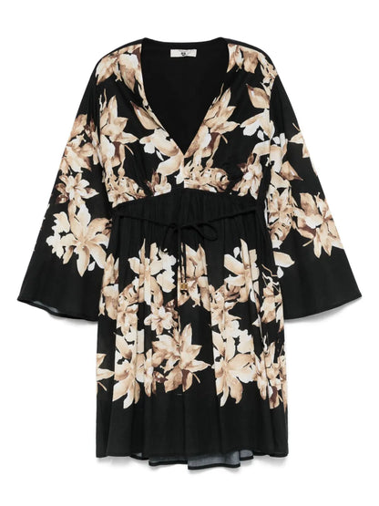 Floral-Print Mini Dress