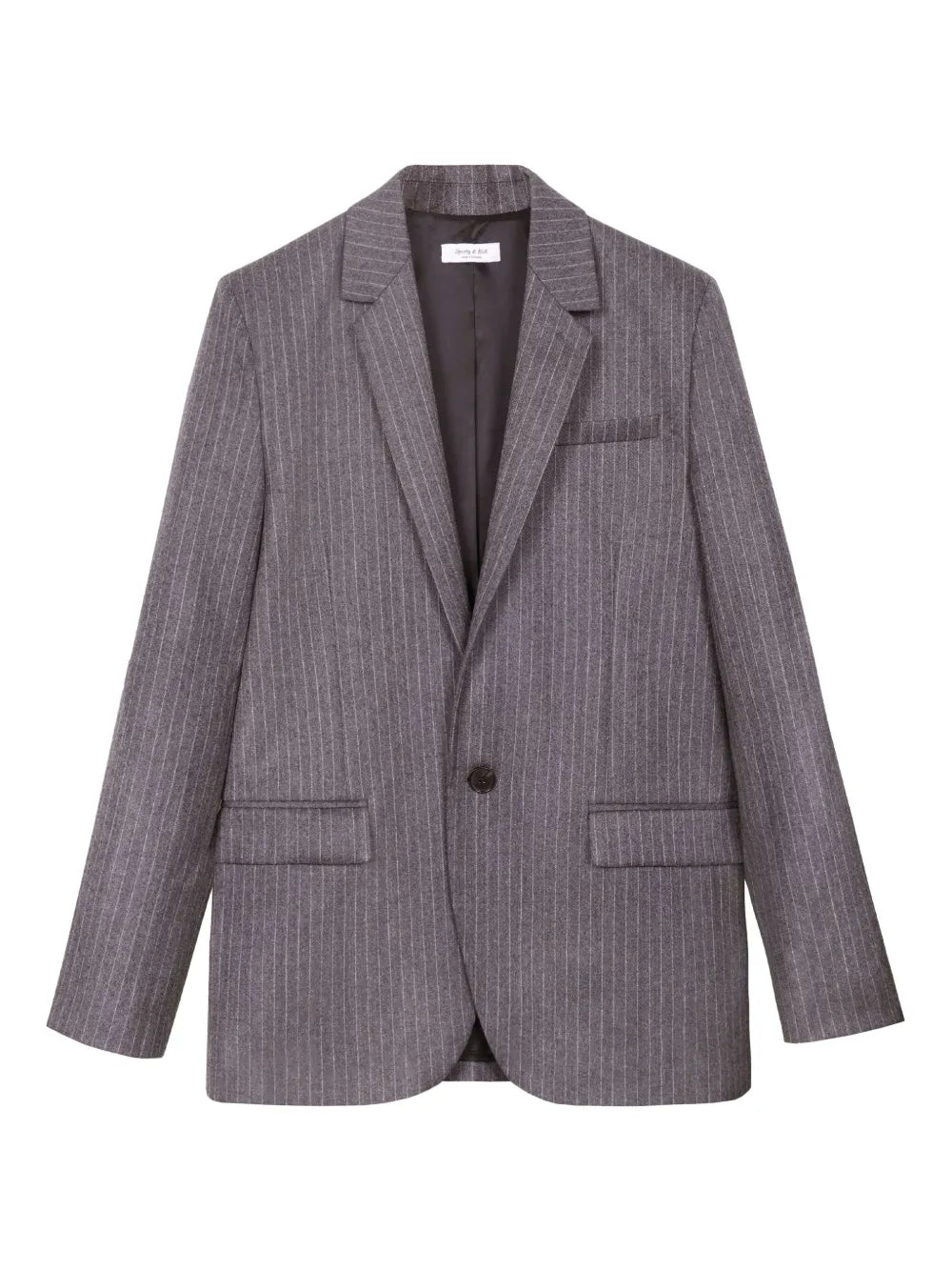 Pinstriped Tailored Blazer