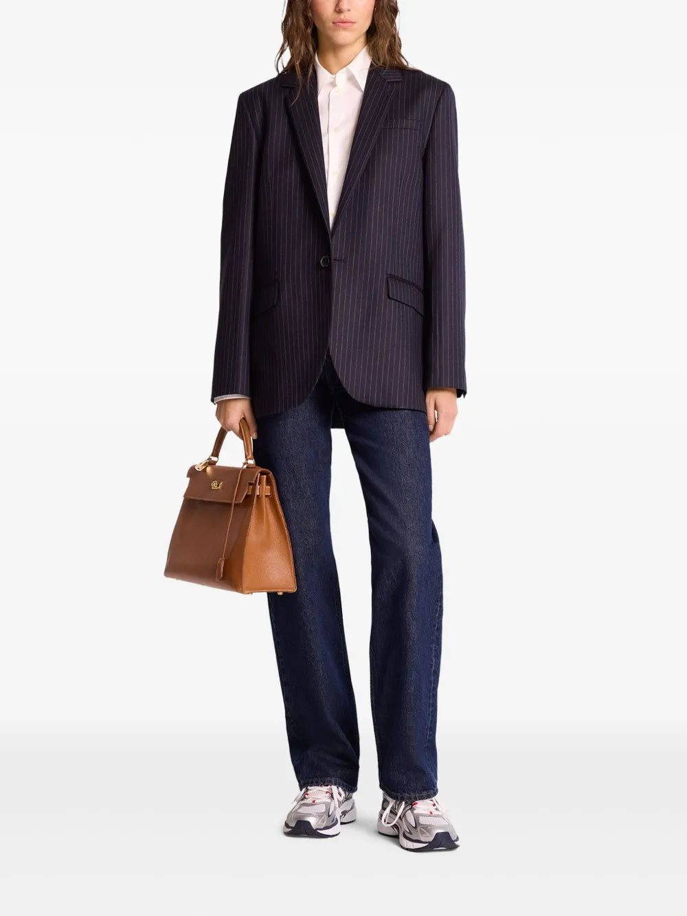 Pinstripe Tailored Blazer