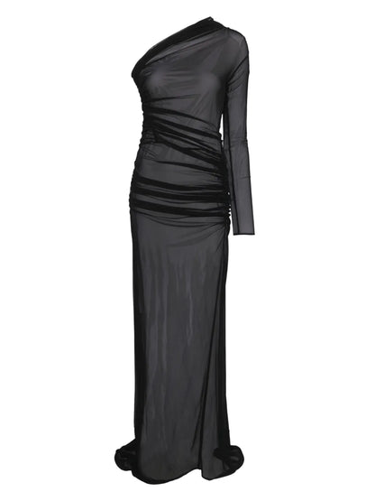 One-Shoulder Maxi Dress