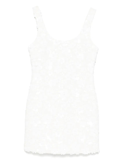 Floral-Sequin Scuba Mini Dress