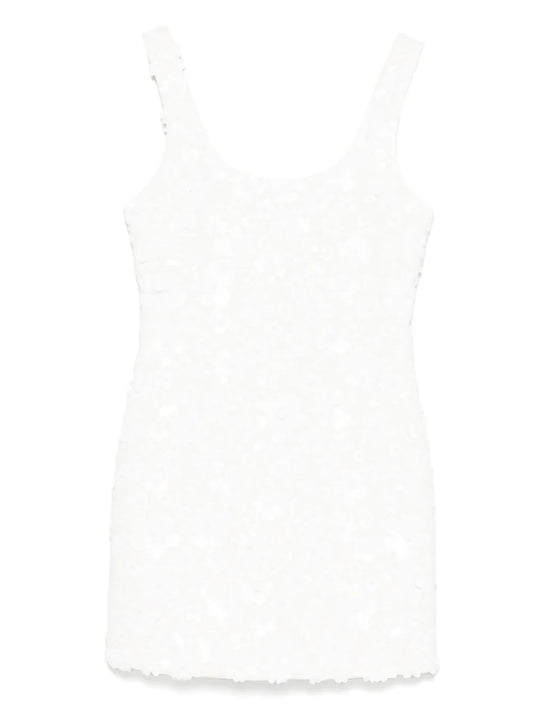 Floral-Sequin Scuba Mini Dress