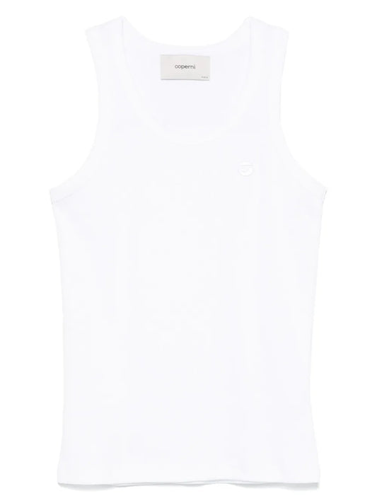 Logo Ribbed Tank Top