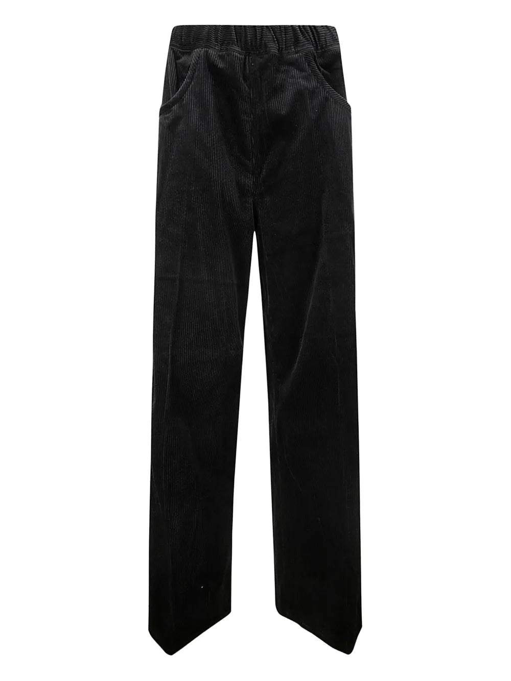 Leather Straight-Leg Trousers