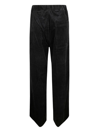 Leather Straight-Leg Trousers