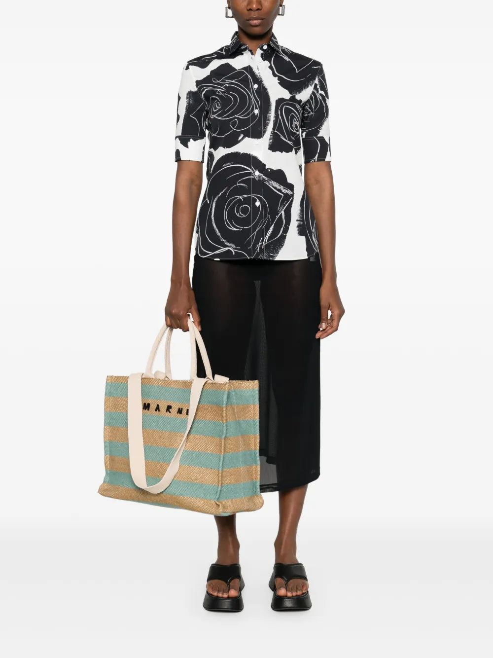 Floral-Print Shirt