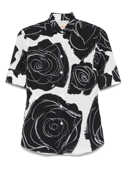 Floral-Print Shirt