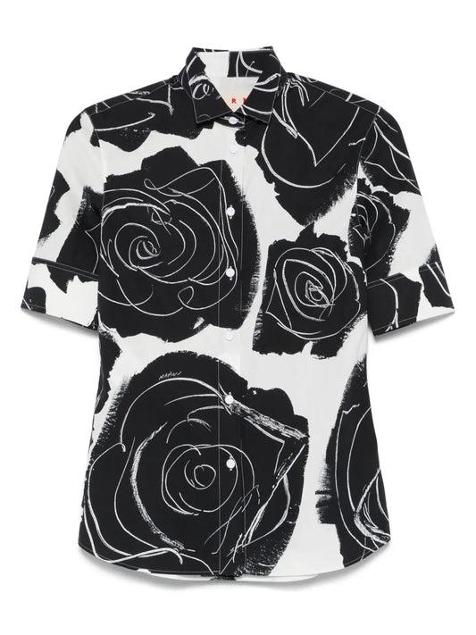 Floral-Print Shirt