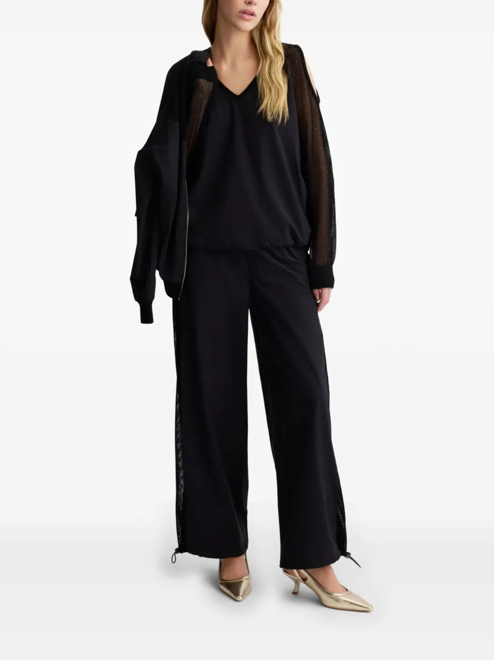 Mesh-Detail Sweatshirt