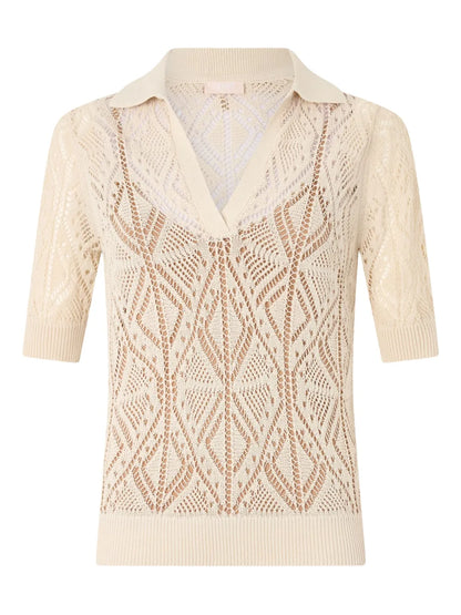 Crochet-Knit Top