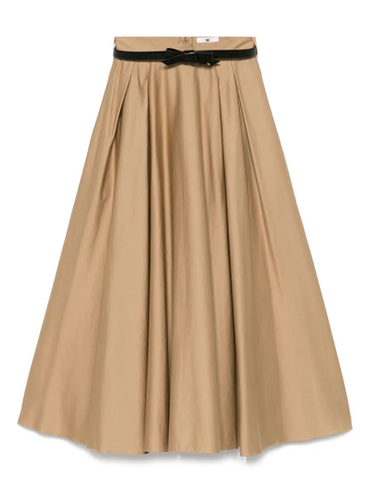 Belted Midi Skirt