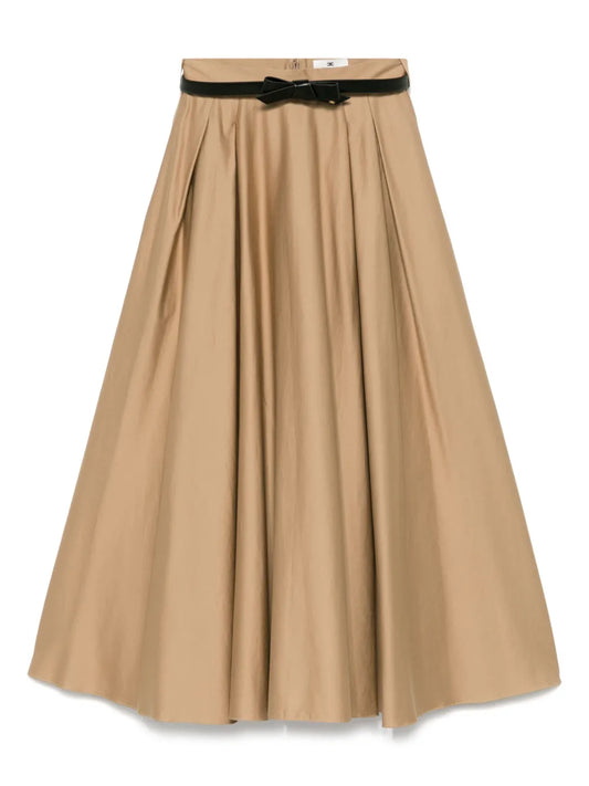 Belted Midi Skirt