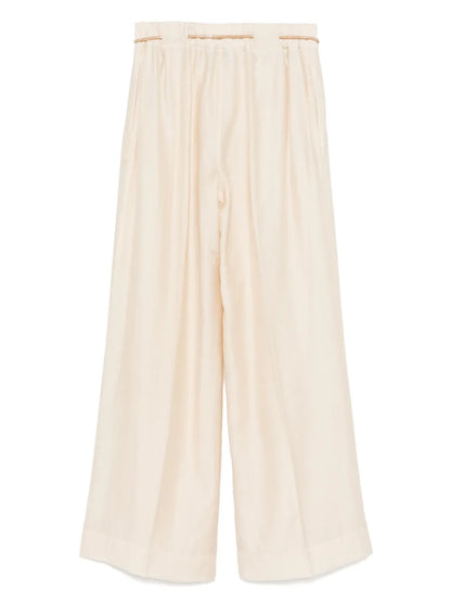 Belted Palazzo Trousers