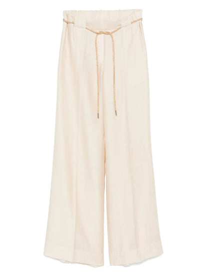 Belted Palazzo Trousers