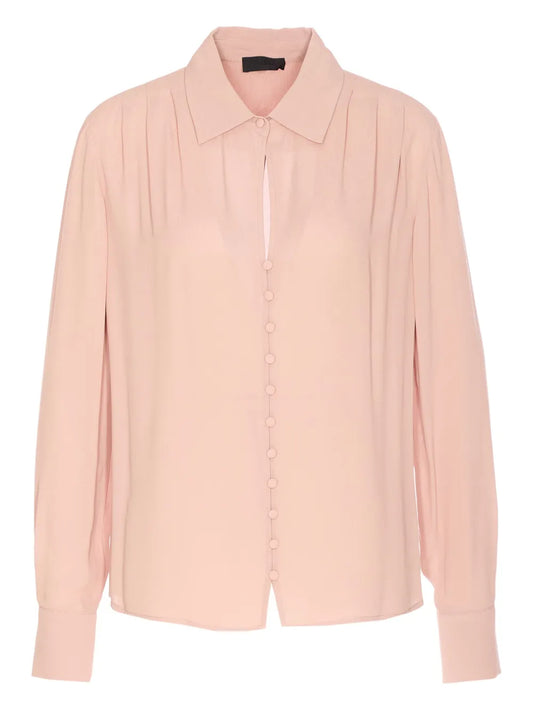 Pleated-Detail Shirt